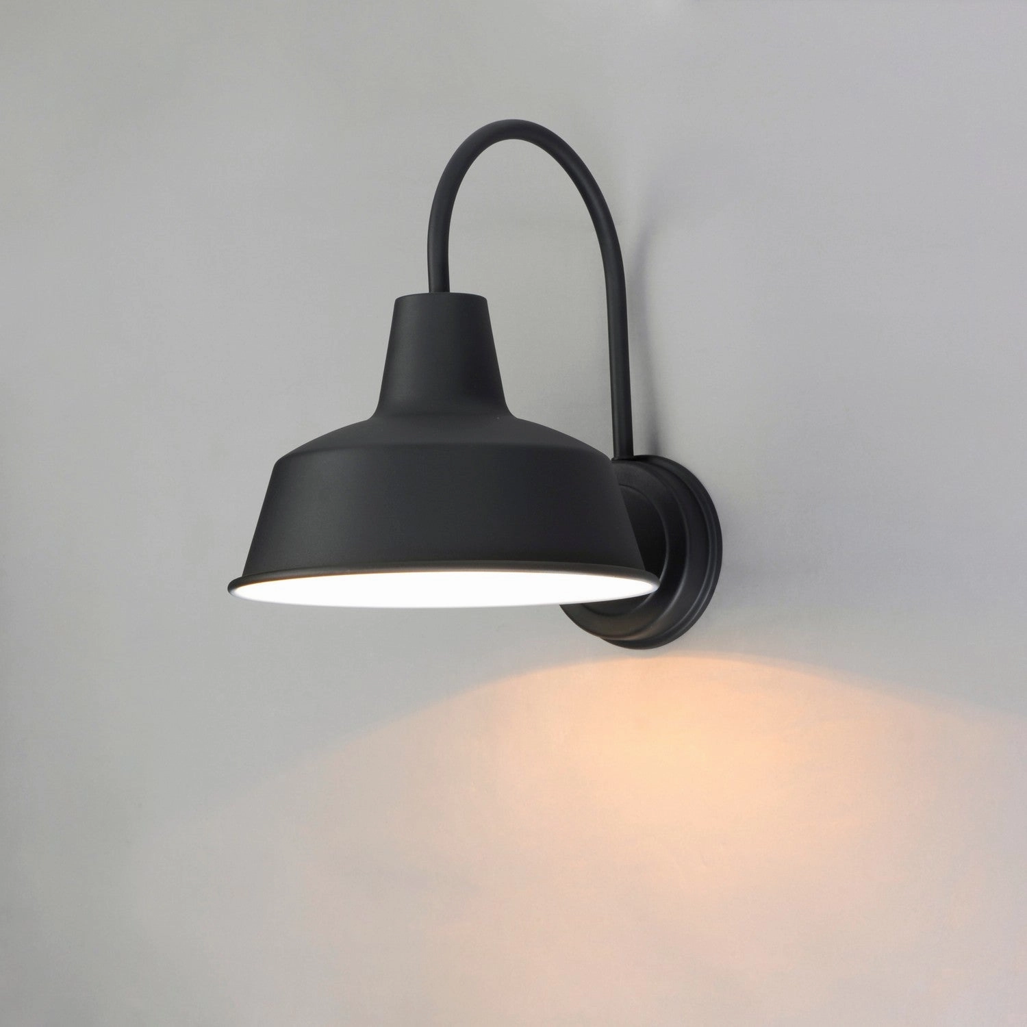 Pier M One Light Outdoor Wall Lantern Black
