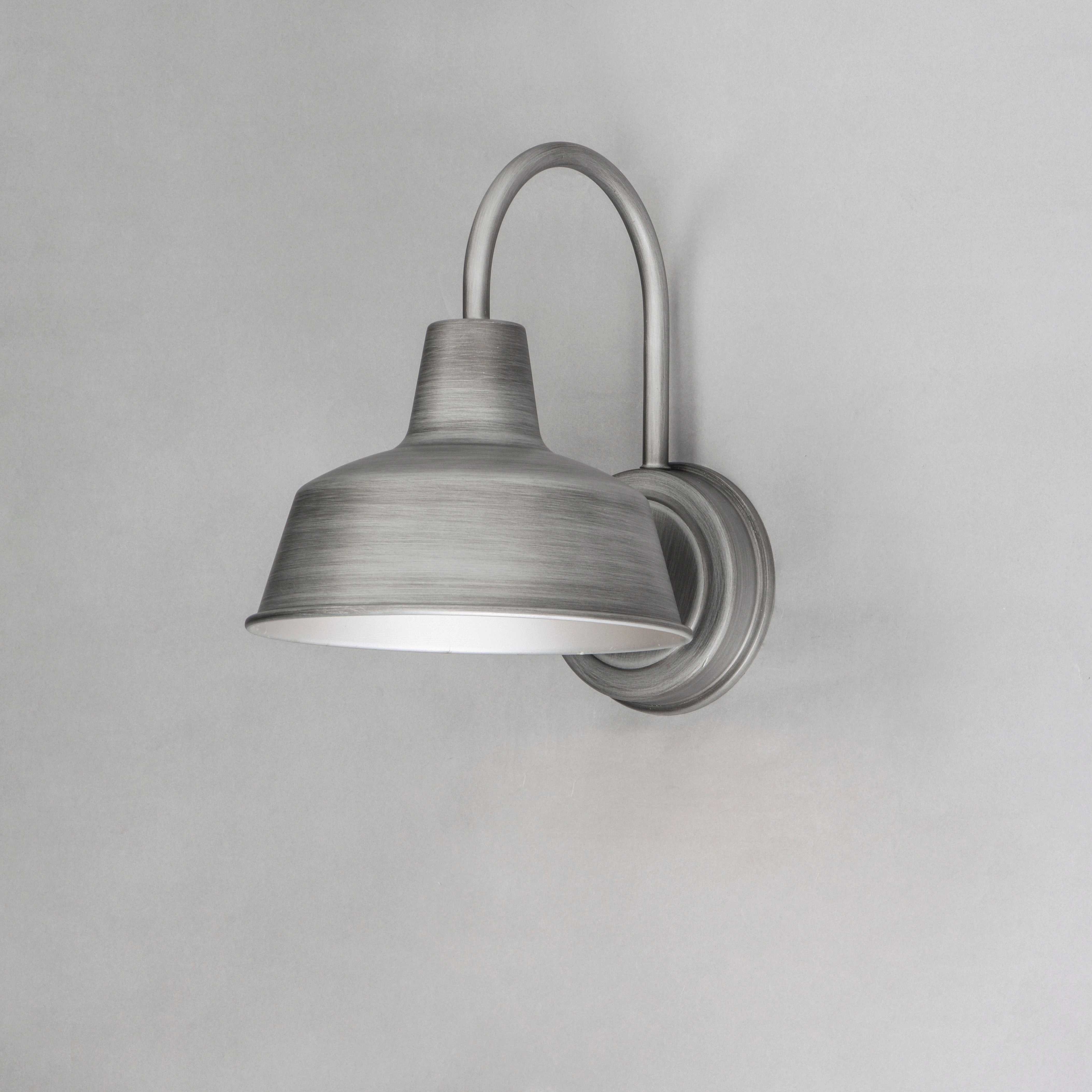 Pier M One Light Outdoor Wall Lantern Weathered Zinc