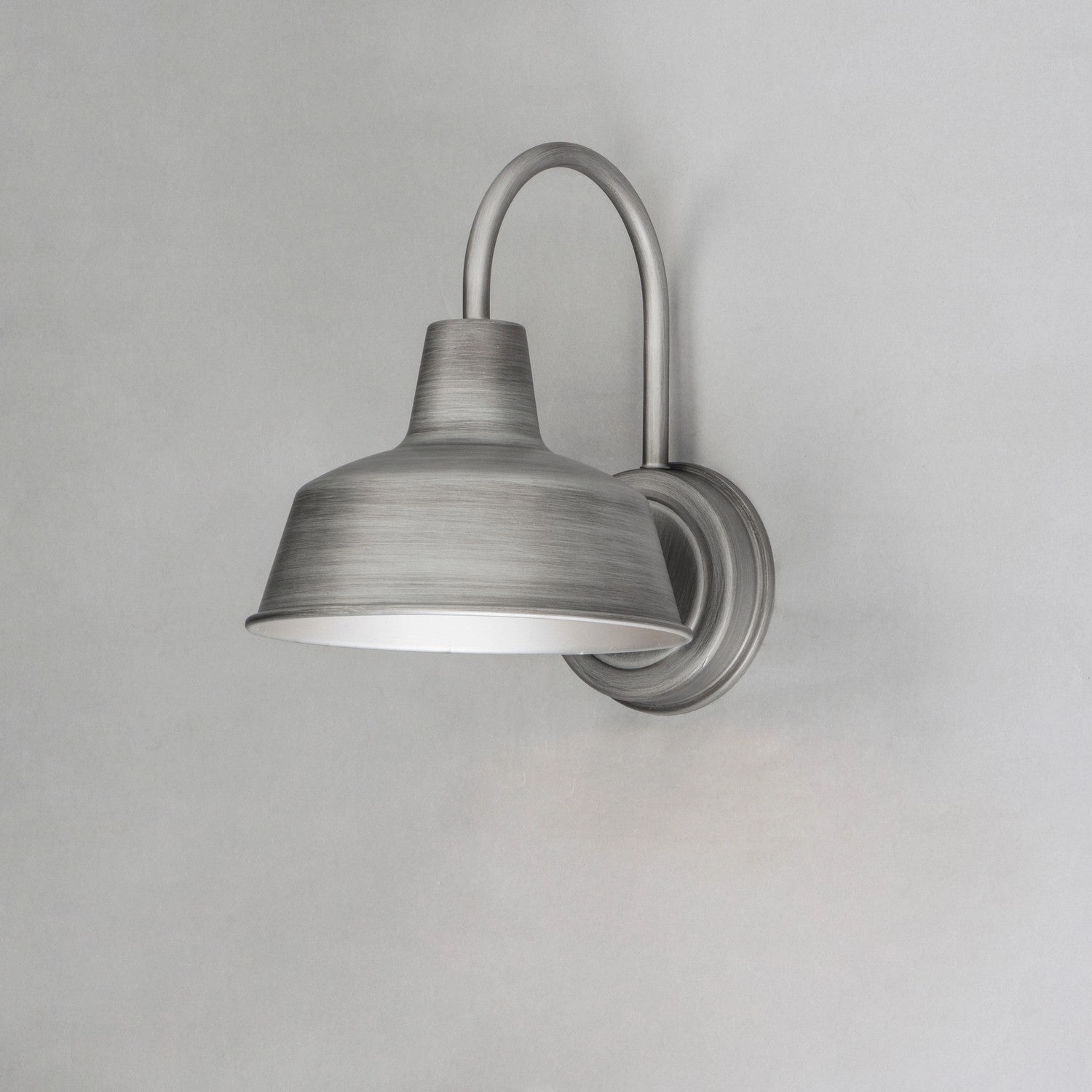 Pier M One Light Outdoor Wall Lantern Weathered Zinc
