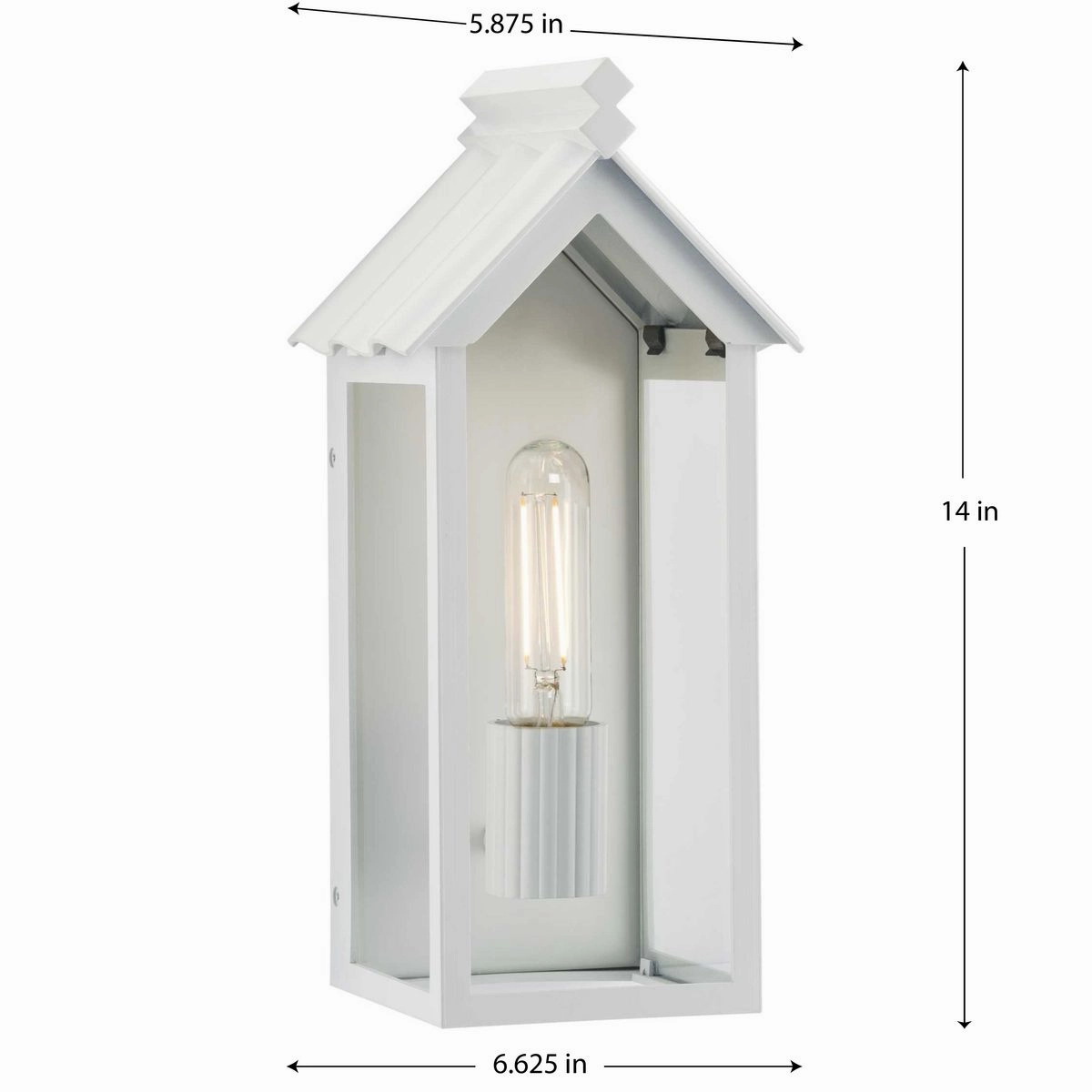 Point Dume-Dunemere One Light Outdoor Wall Lantern Shelter White