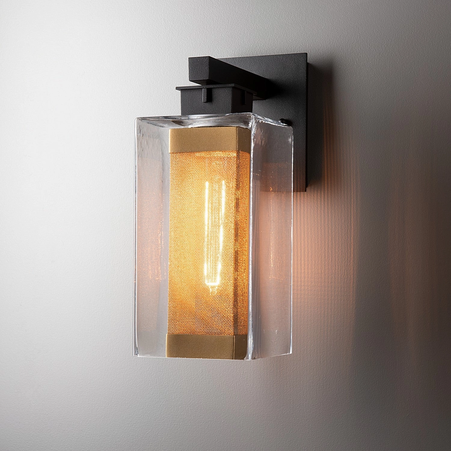 Polaris One Light Outdoor Wall Sconce Coastal Black