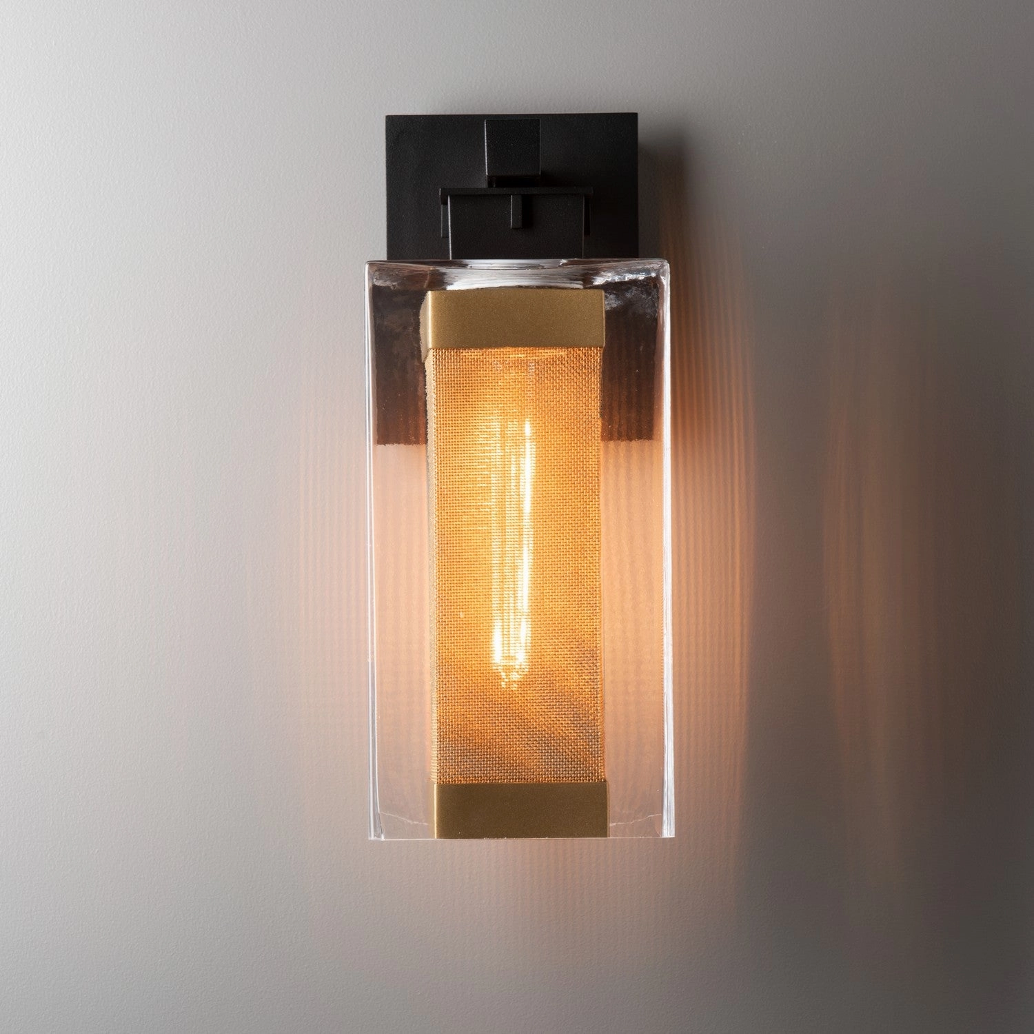 Polaris One Light Outdoor Wall Sconce Coastal Black