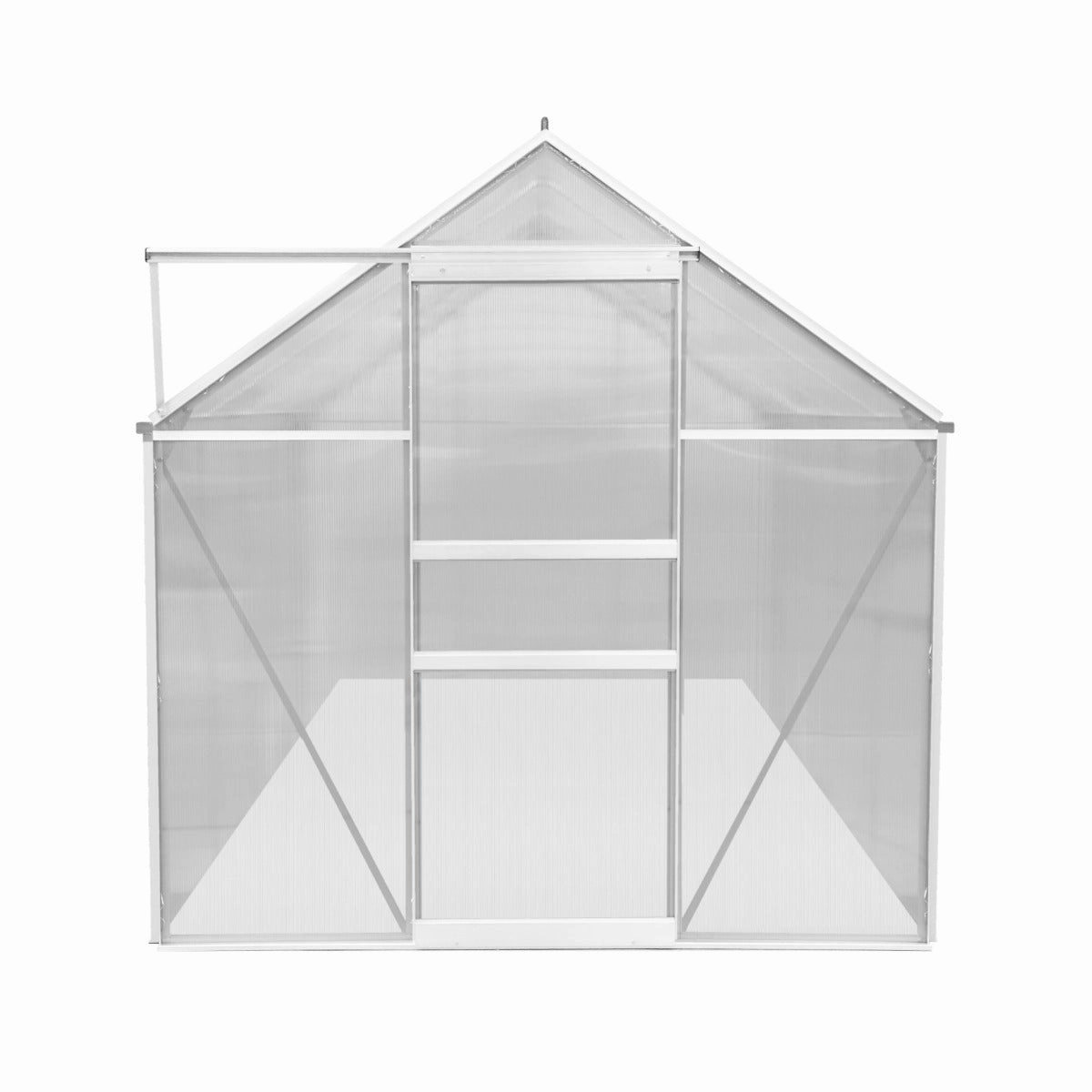 Polycarbonate Greenhouse 6ft x 10ft  Silver