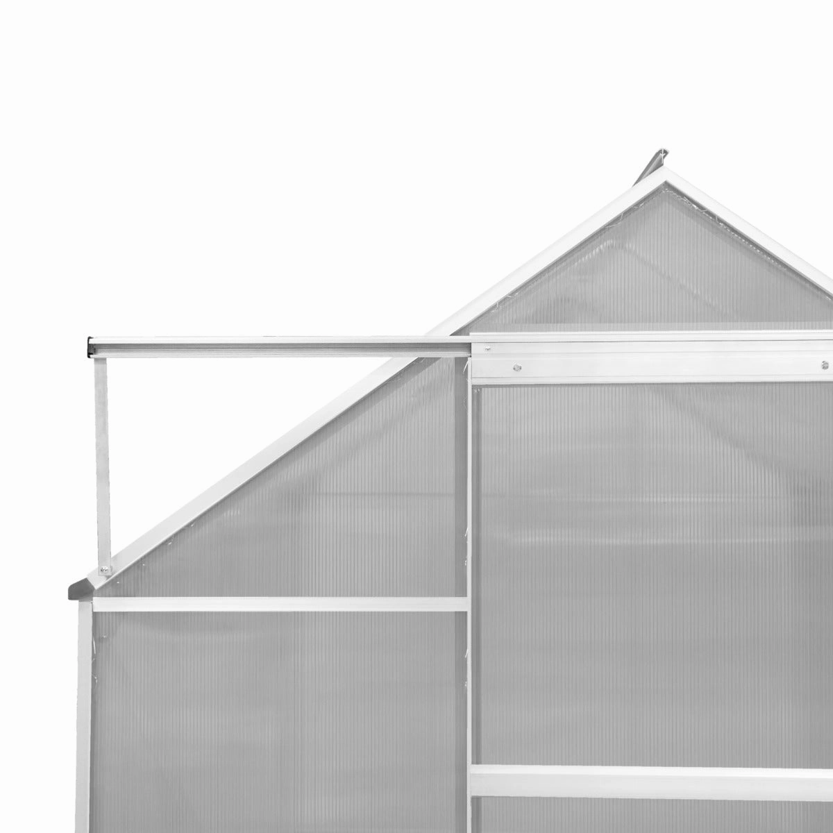 Polycarbonate Greenhouse 6ft x 10ft  Silver