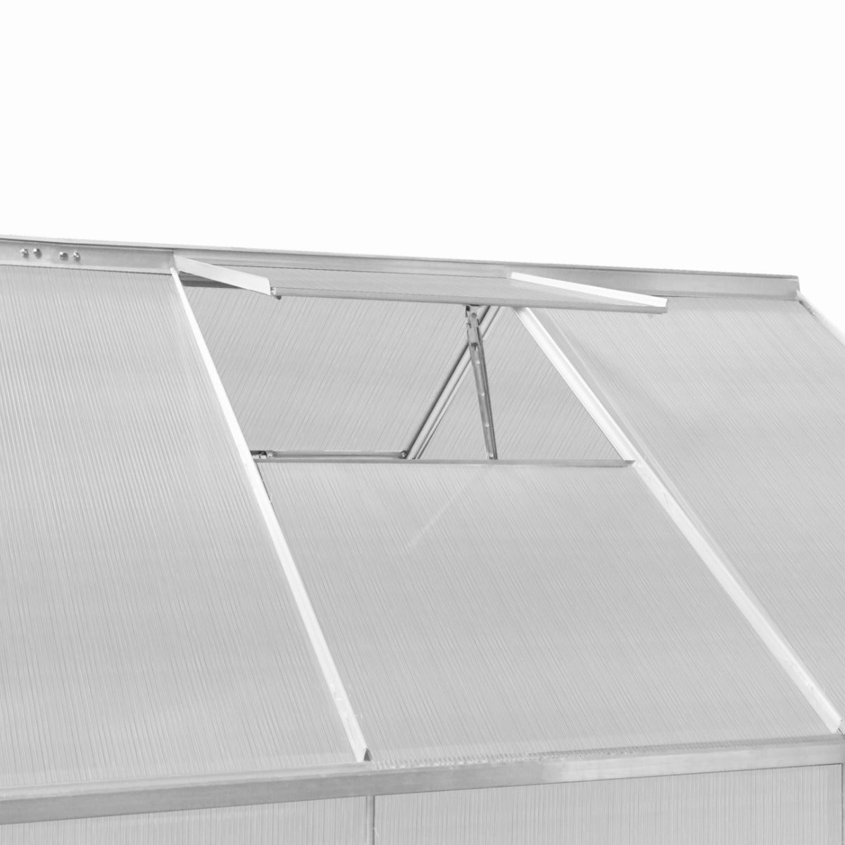 Polycarbonate Greenhouse 6ft x 6ft  Silver