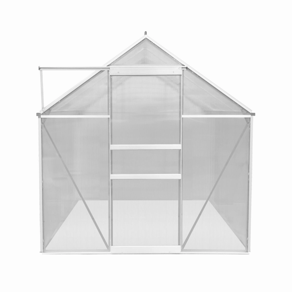 Polycarbonate Greenhouse 6ft x 6ft  Silver