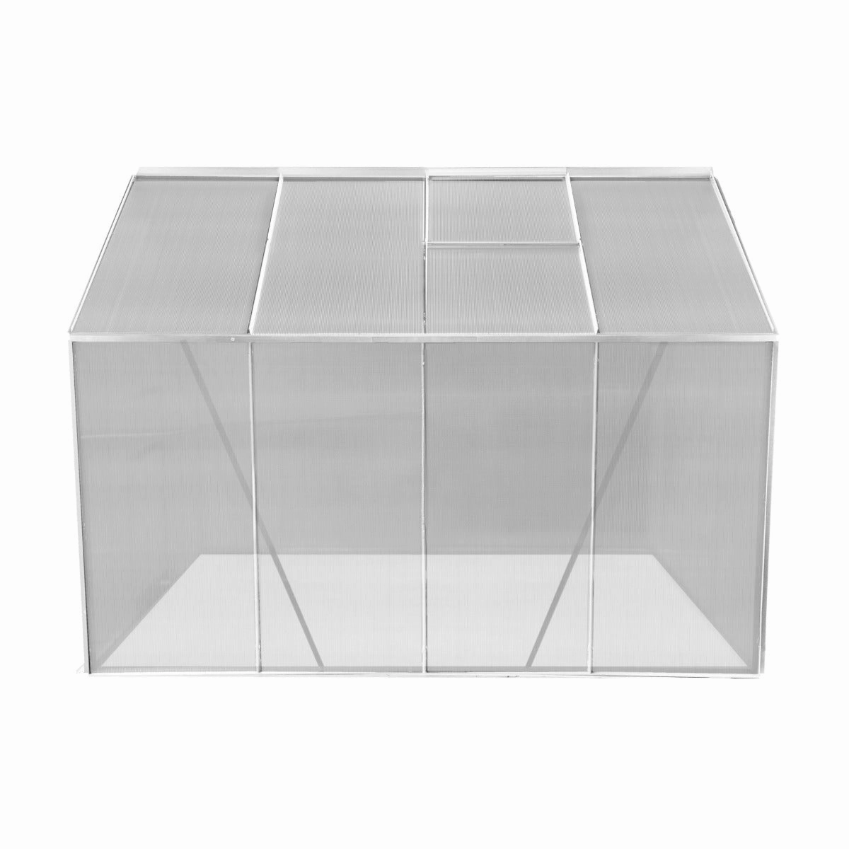 Polycarbonate Greenhouse 6ft x 8ft  Silver