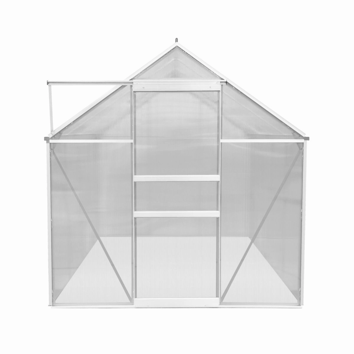 Polycarbonate Greenhouse 6ft x 8ft  Silver