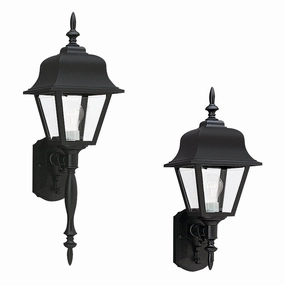 Polycarbonate Outdoor One Light Outdoor Wall Lantern BlackOutdoor wall sconces with motion sensor