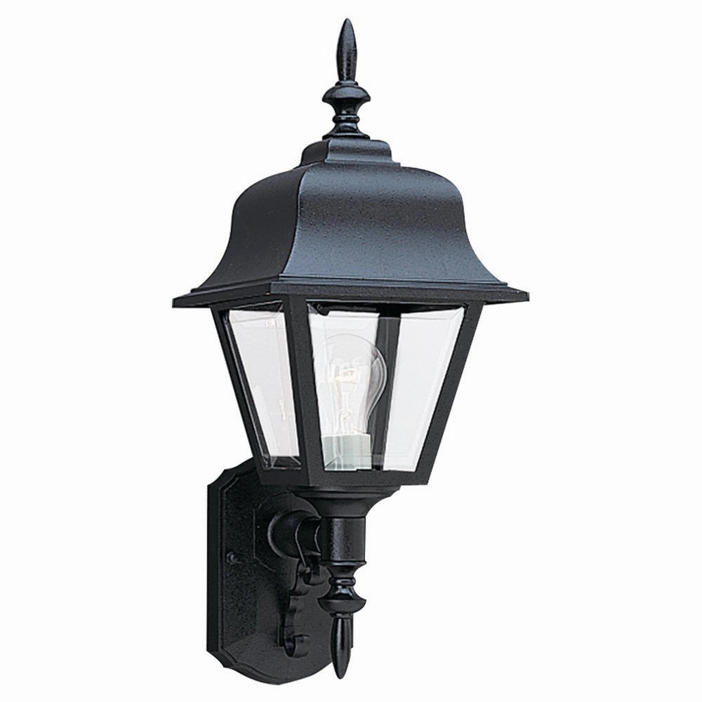 Polycarbonate Outdoor One Light Outdoor Wall Lantern Black