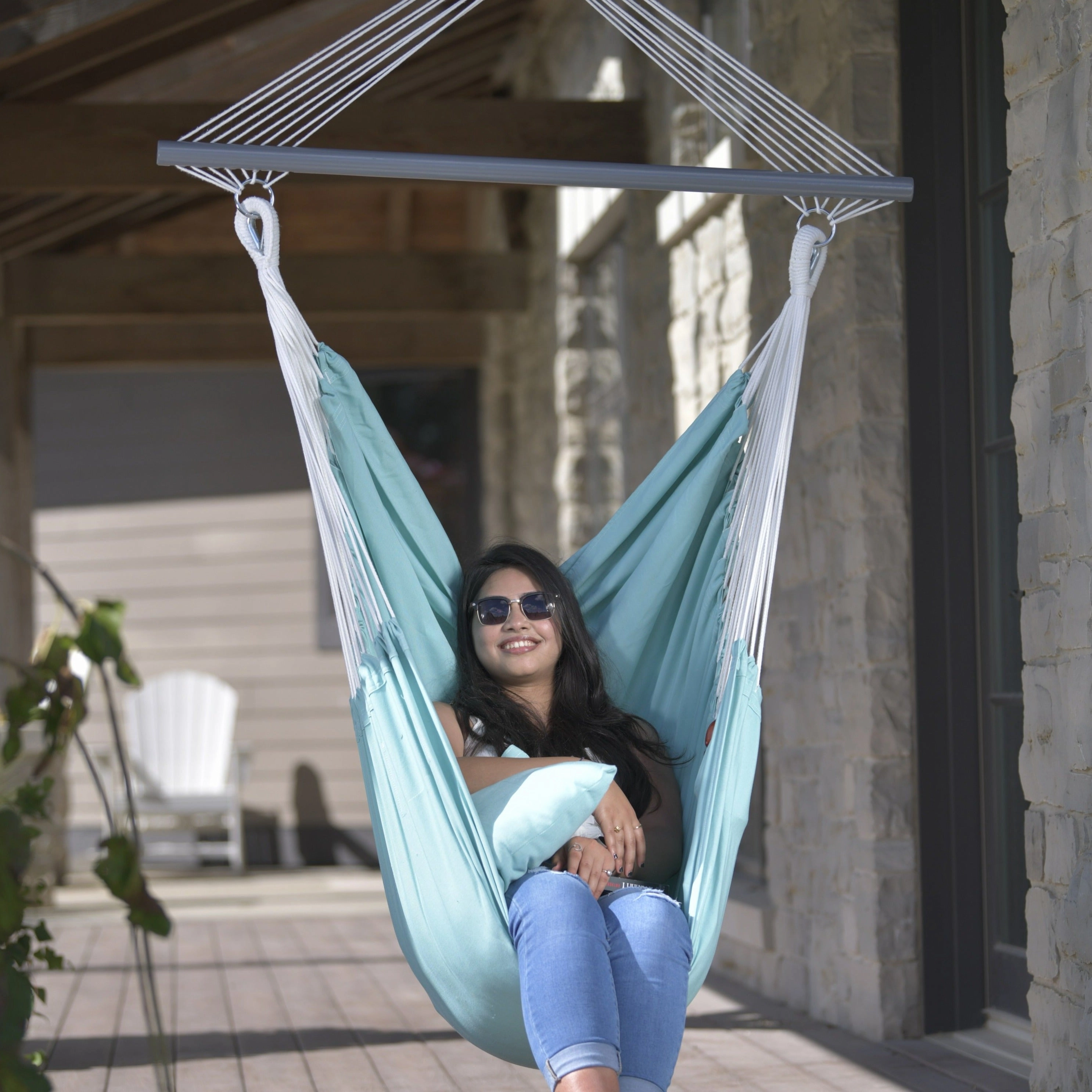 Polyester Hammock Chair - Aqua