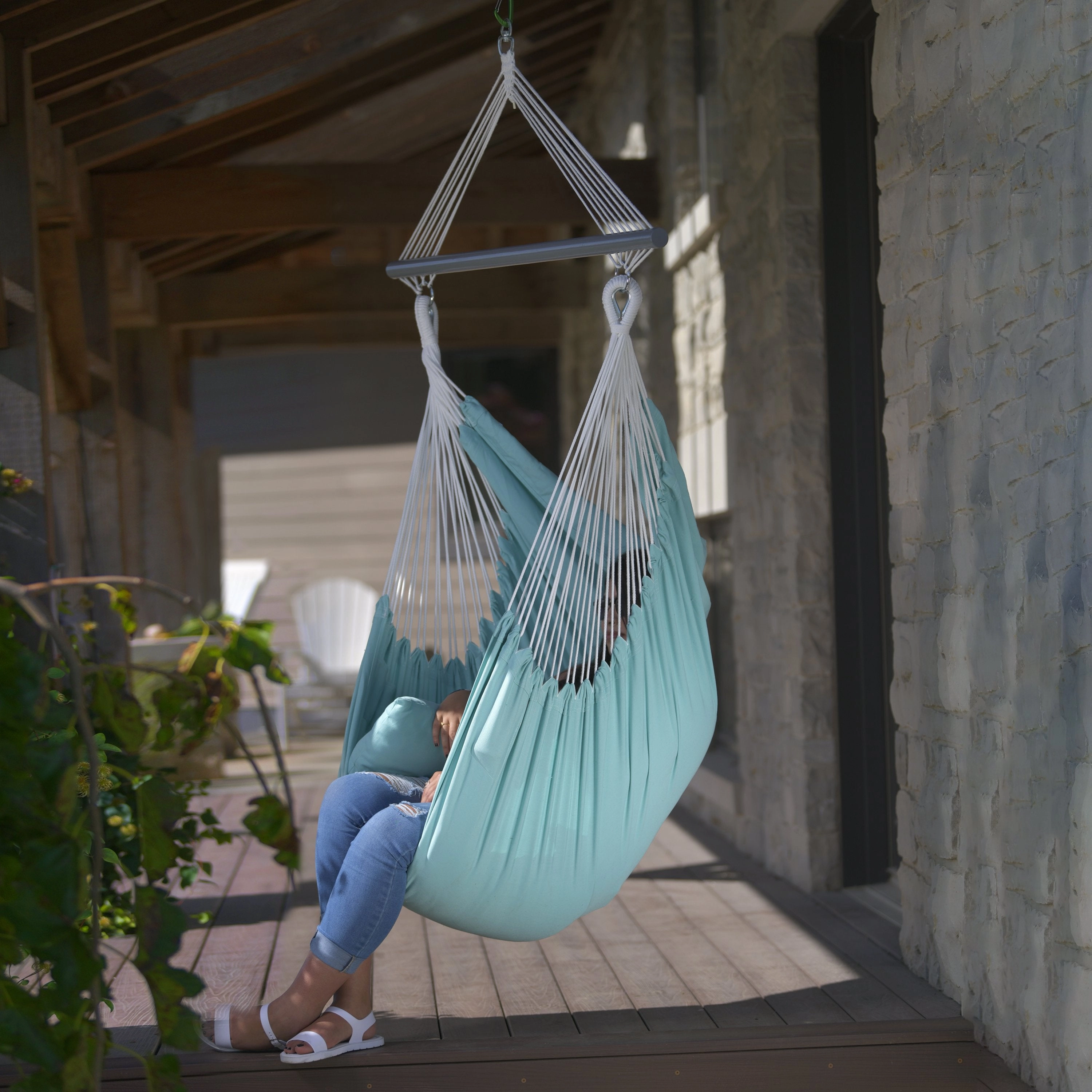 Polyester Hammock Chair - Aqua