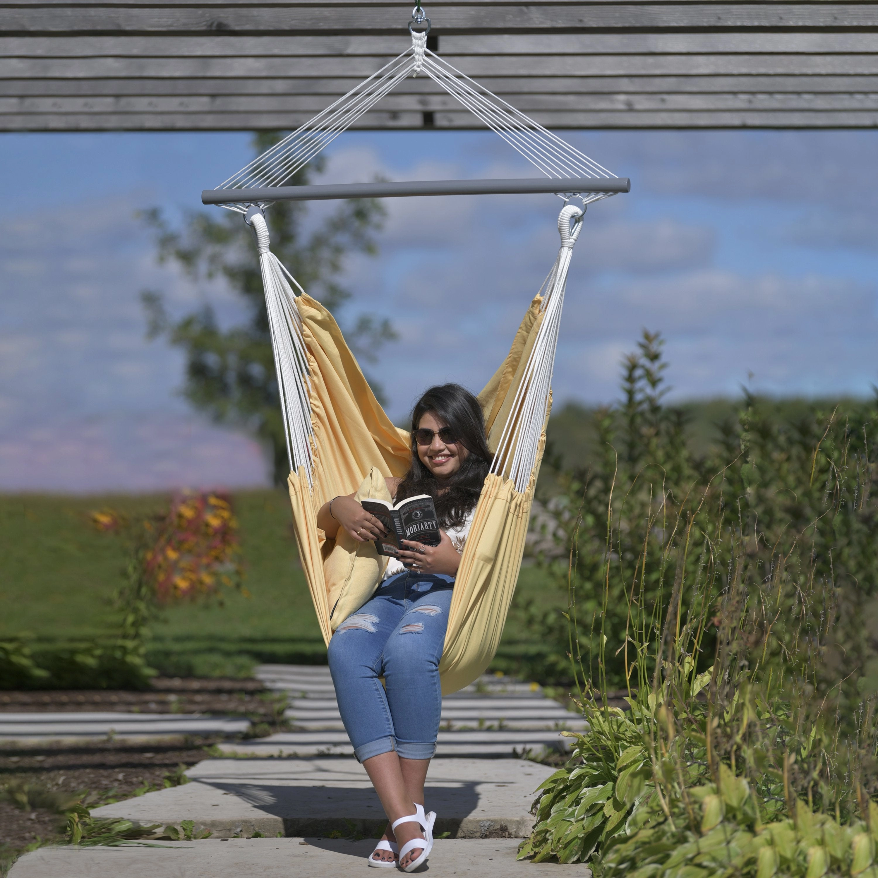 Polyester Hammock Chair - Yellow