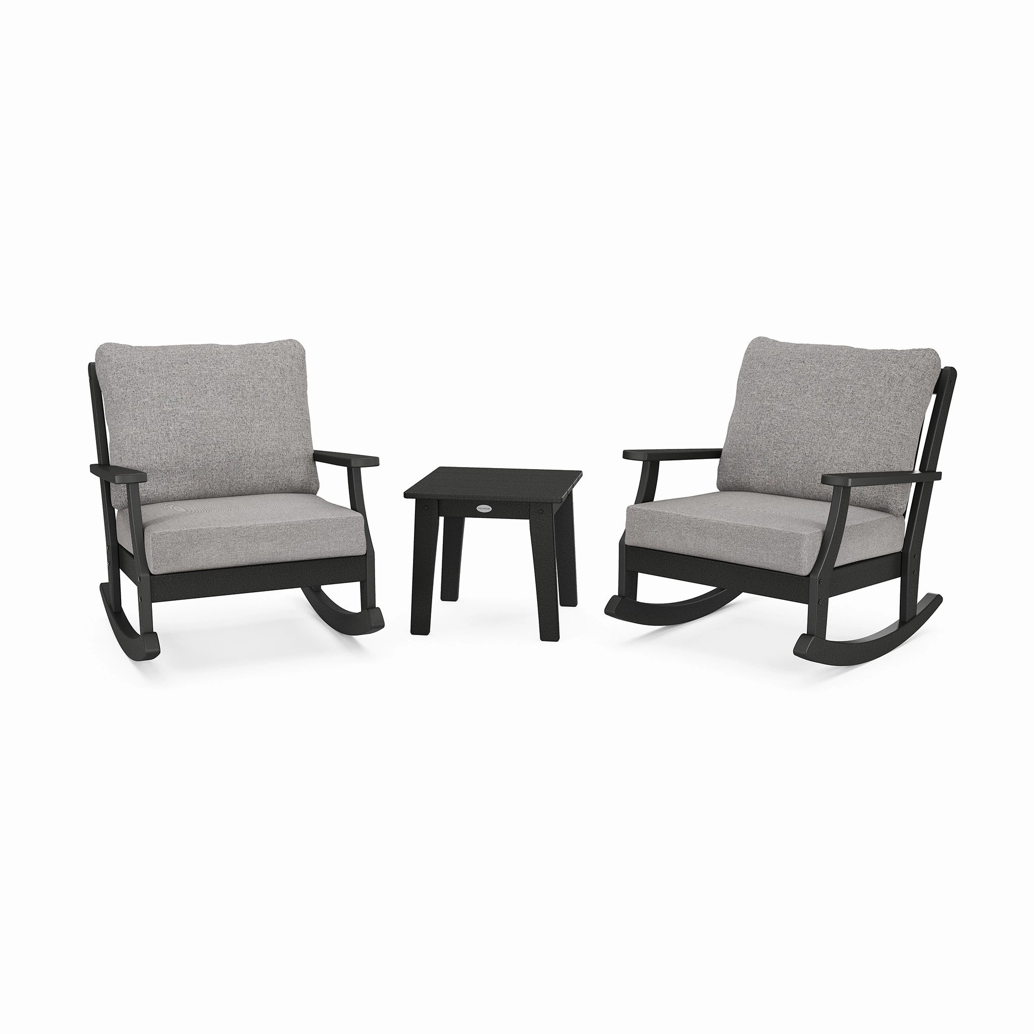 POLYWOOD Braxton 3-Piece Deep Seating Rocker Setoutdoor patio furniture set