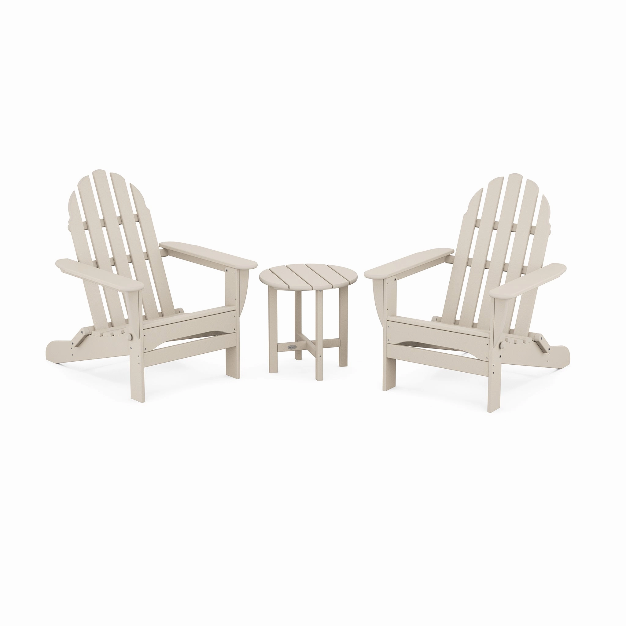 POLYWOOD Classic Folding Adirondack 3-Piece Set
