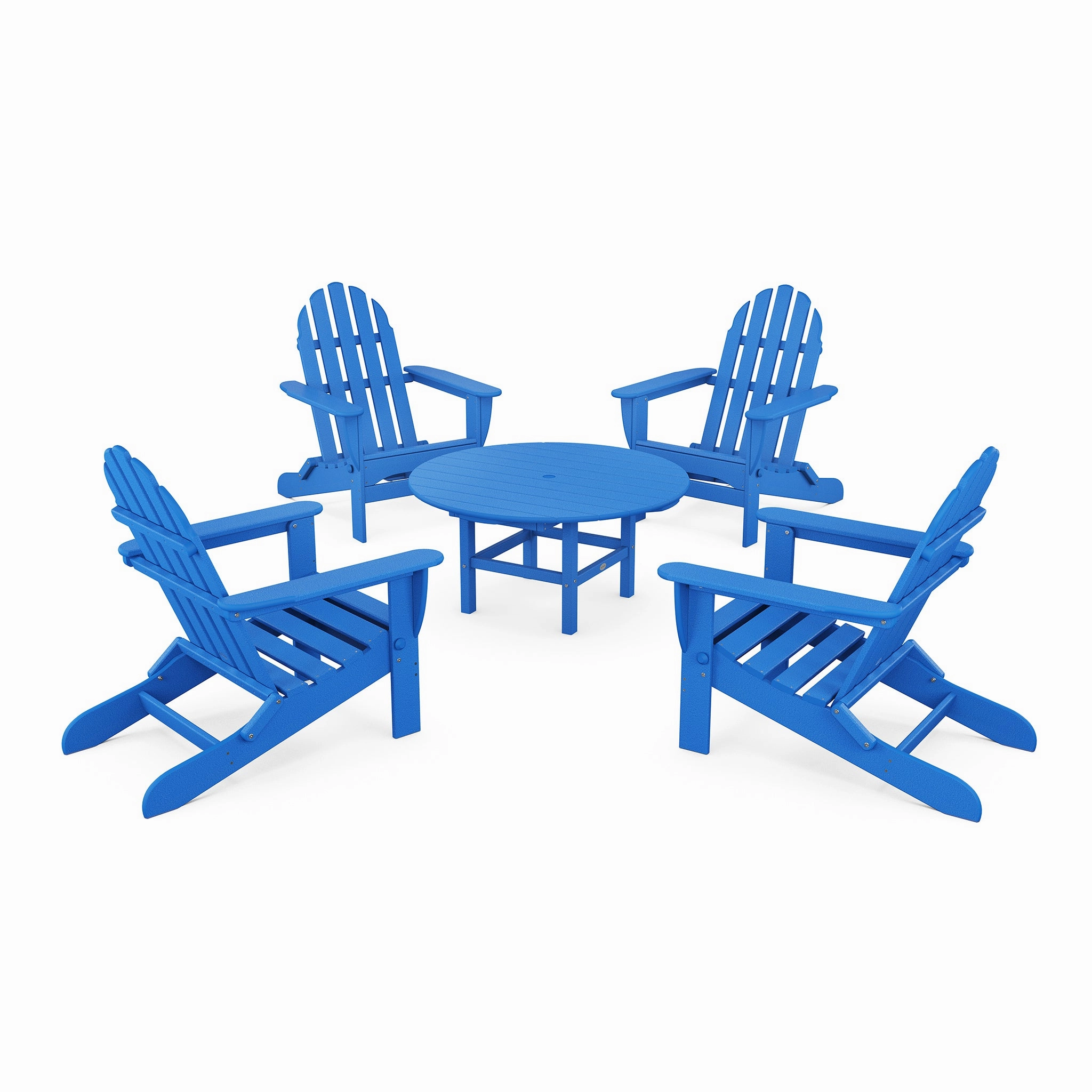 POLYWOOD Classic Folding Adirondack 5-Piece Conversation Group