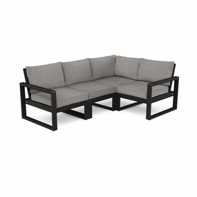 POLYWOOD EDGE 4-Piece Modular Deep Seating Setoutdoor patio furniture set