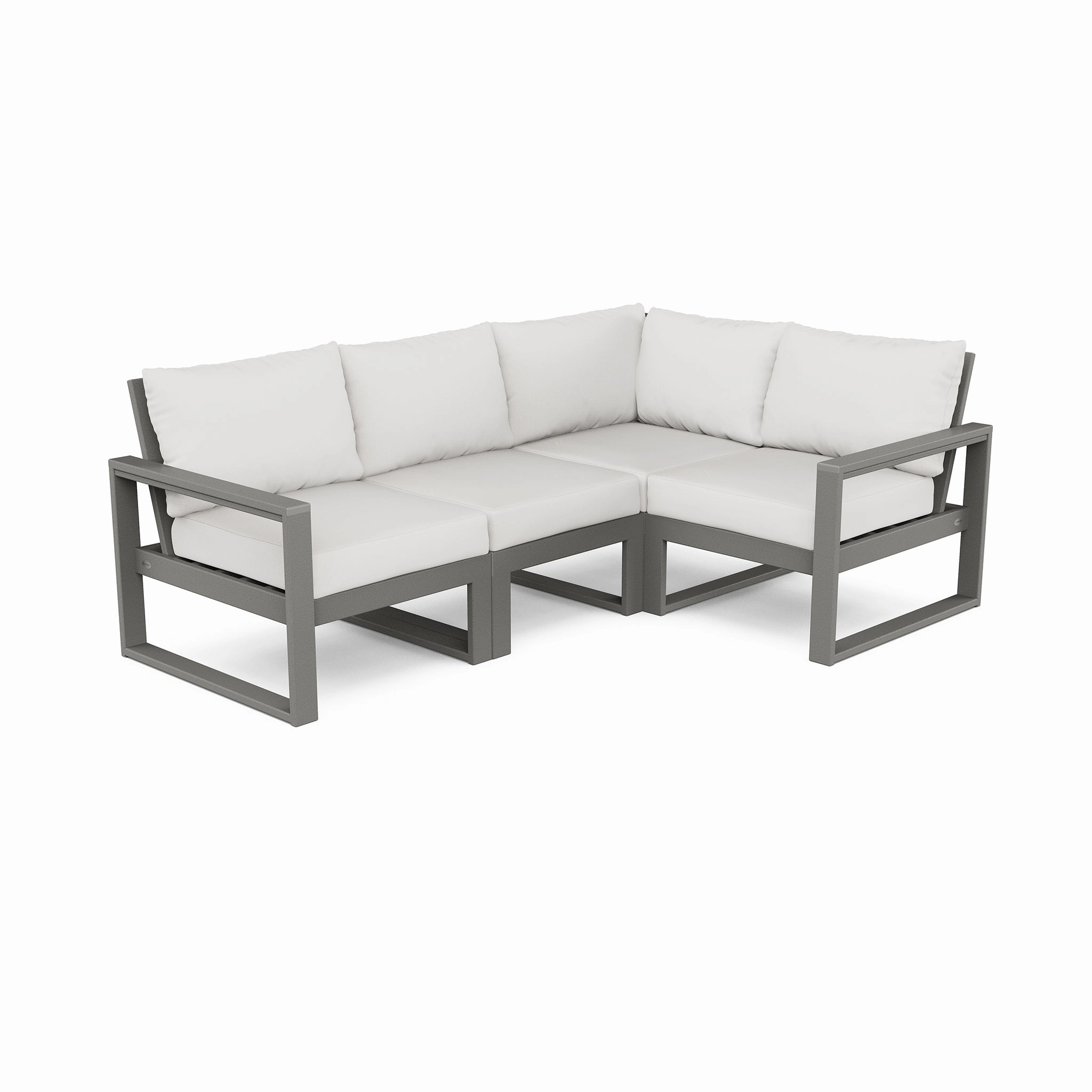 POLYWOOD EDGE 4-Piece Modular Deep Seating Set