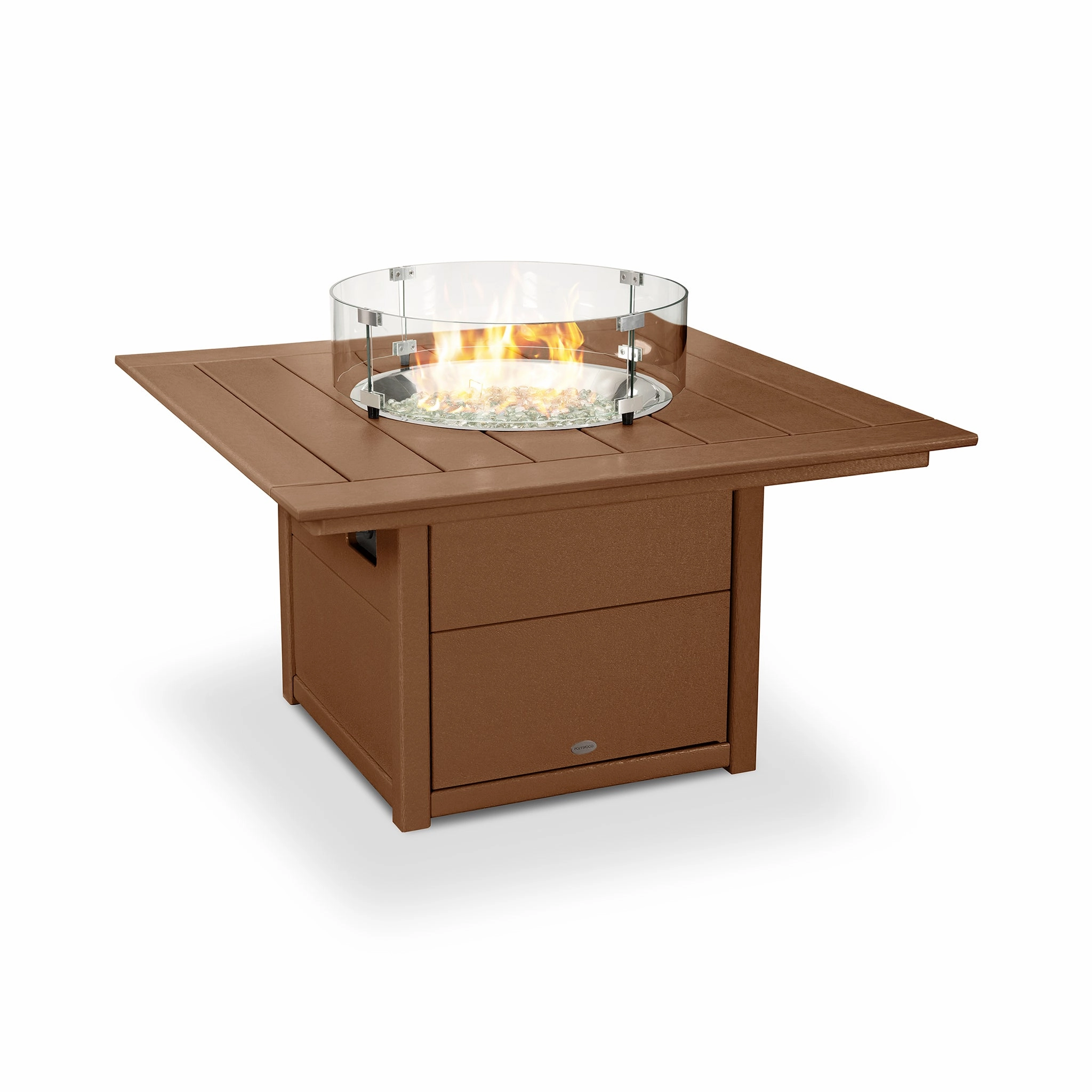 POLYWOOD Square 42" Fire Pit Table