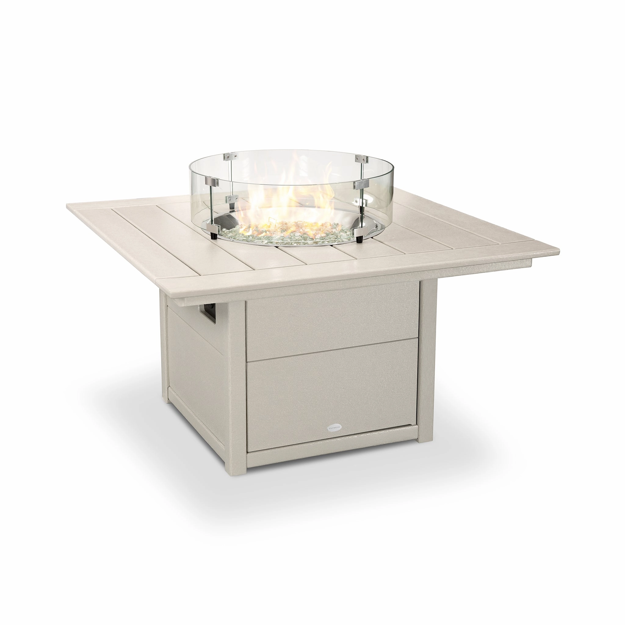 POLYWOOD Square 42" Fire Pit Table