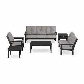 POLYWOOD Vineyard 6-Piece Deep Seating Setoutdoor patio furniture set