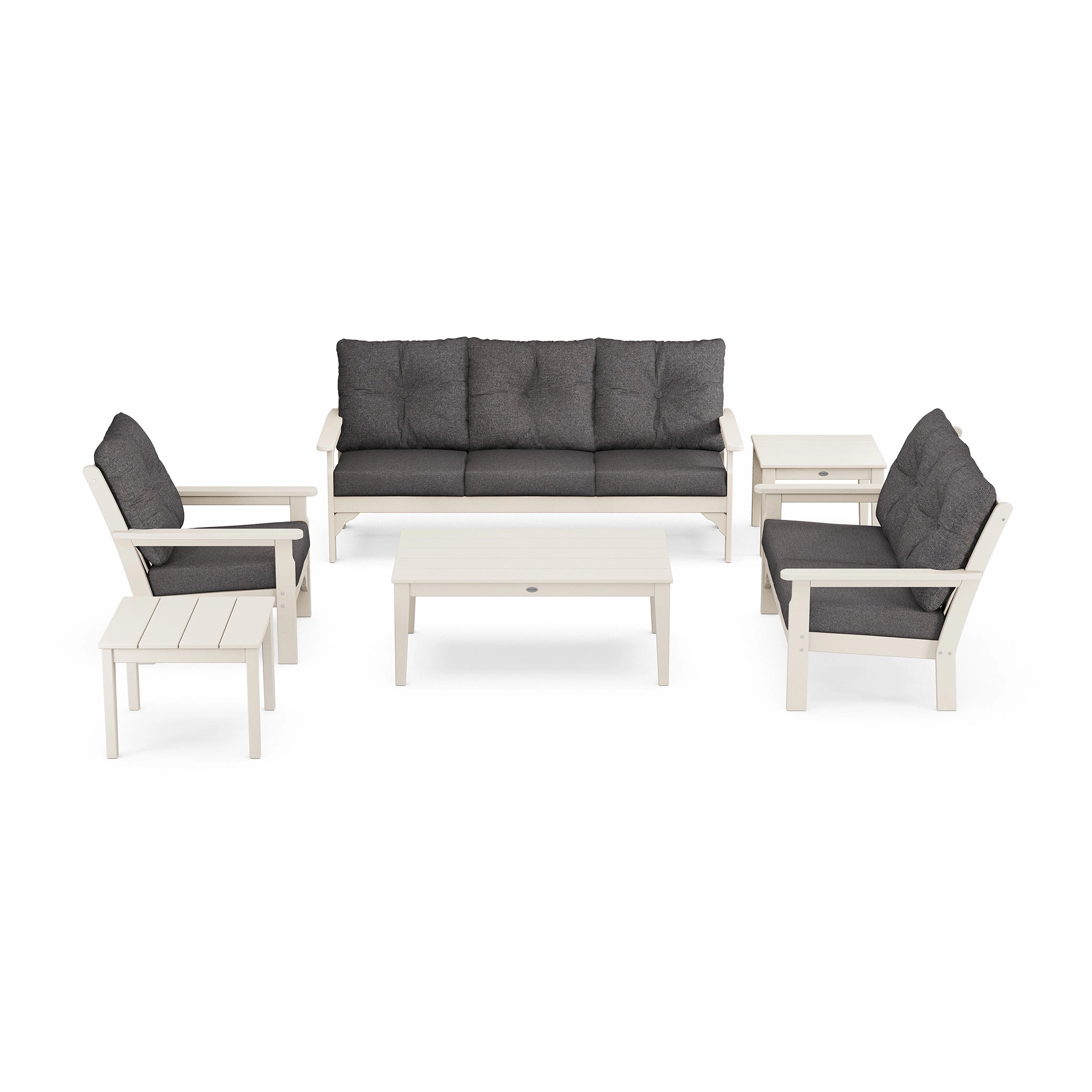 POLYWOOD Vineyard 6-Piece Deep Seating Set