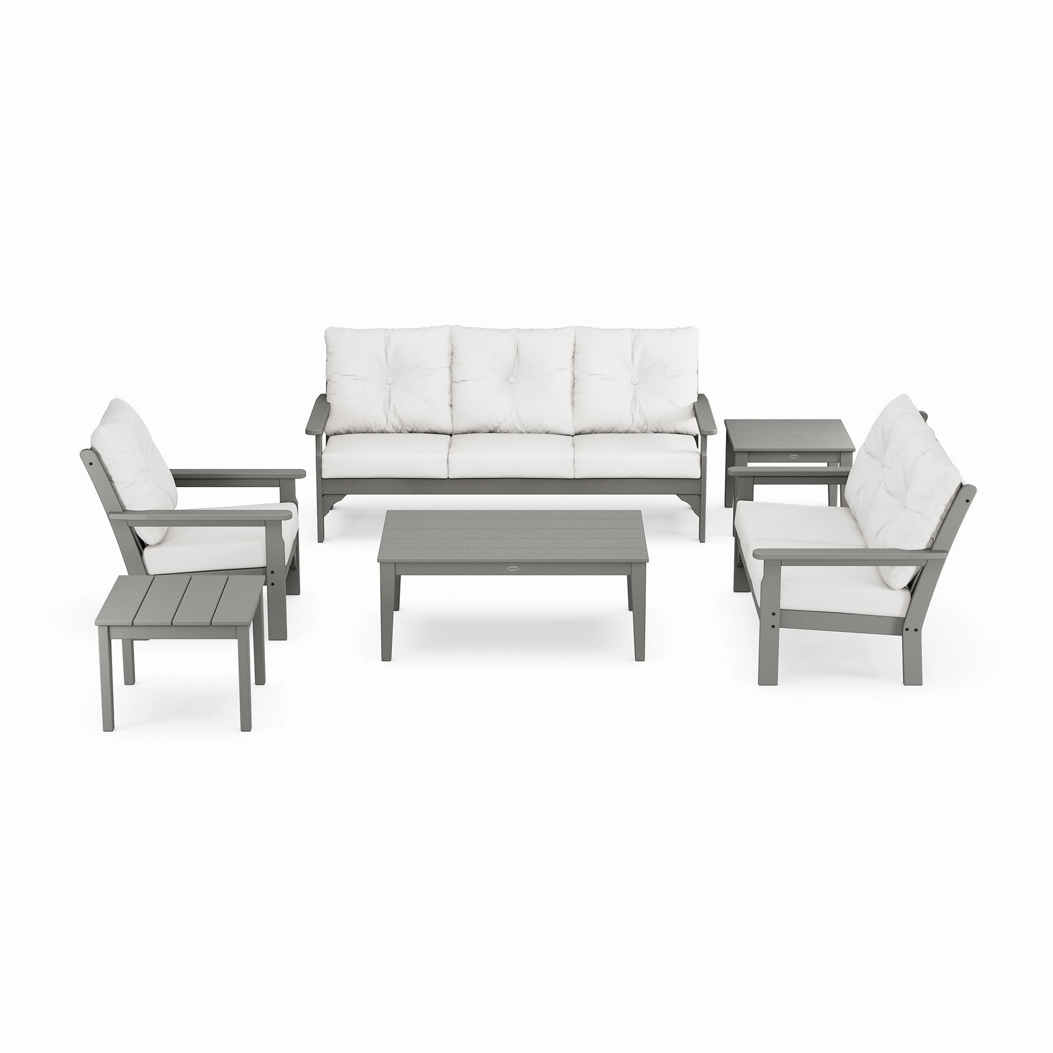 POLYWOOD Vineyard 6-Piece Deep Seating Set