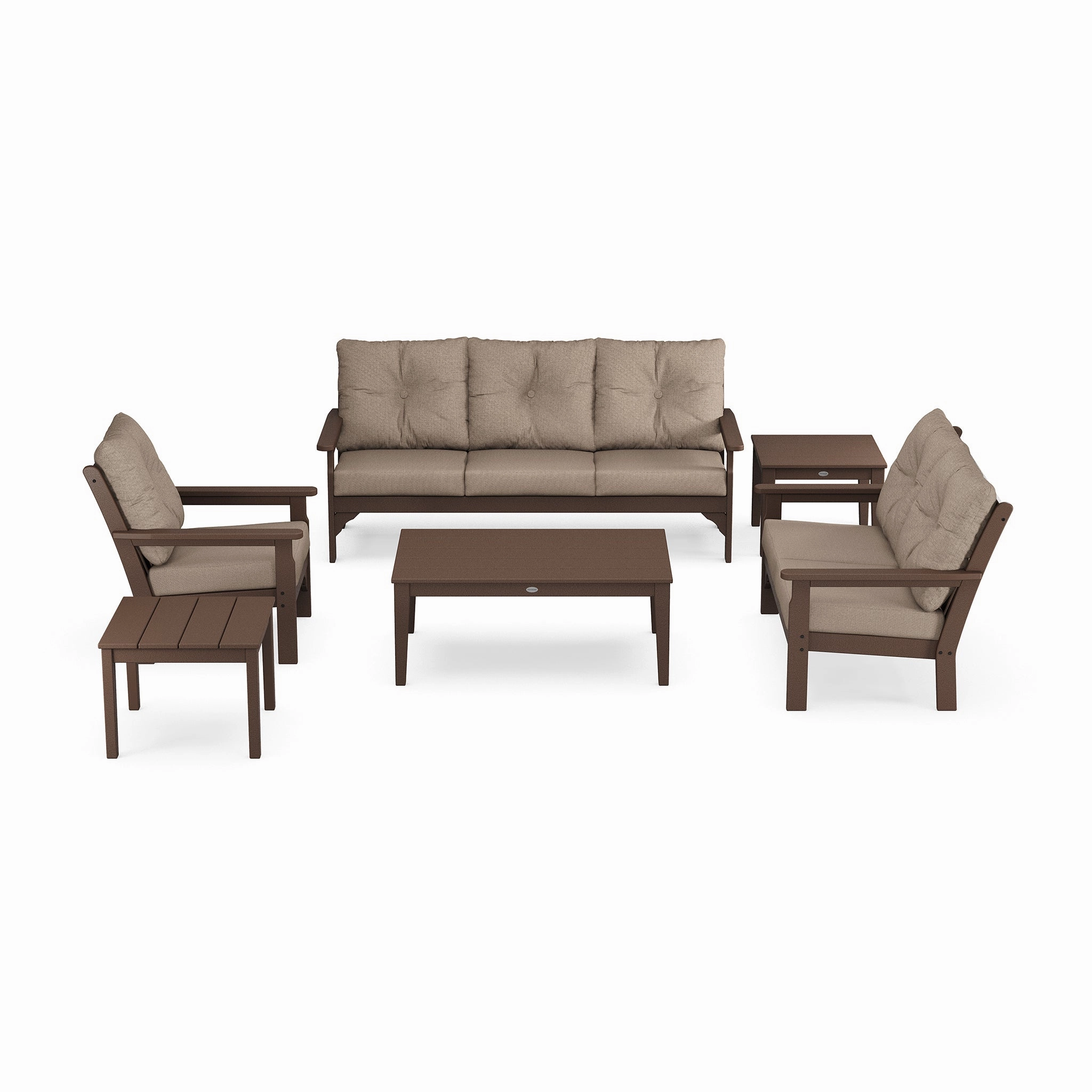 POLYWOOD Vineyard 6-Piece Deep Seating Set