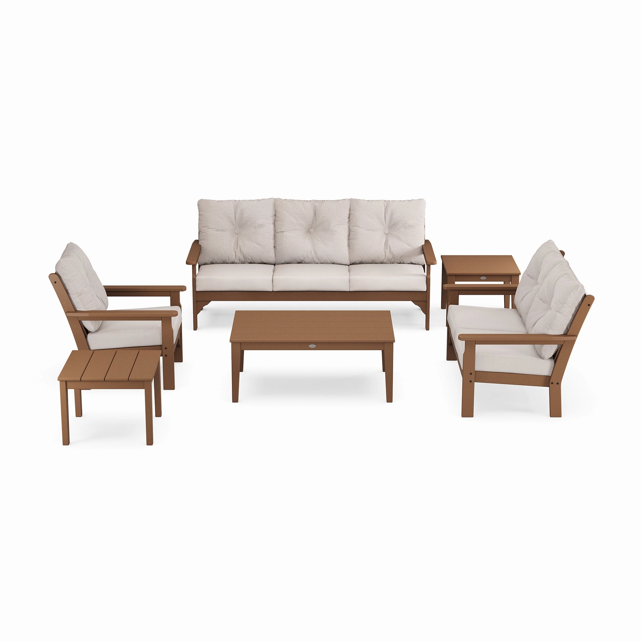 POLYWOOD Vineyard 6-Piece Deep Seating Set