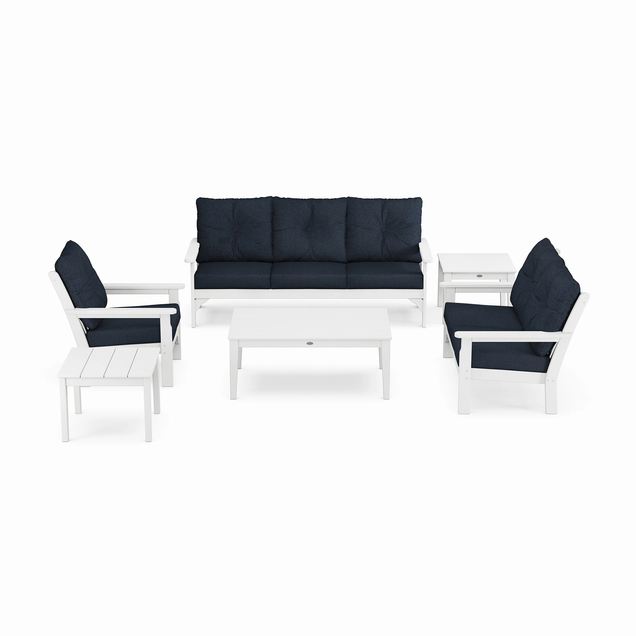 POLYWOOD Vineyard 6-Piece Deep Seating Set