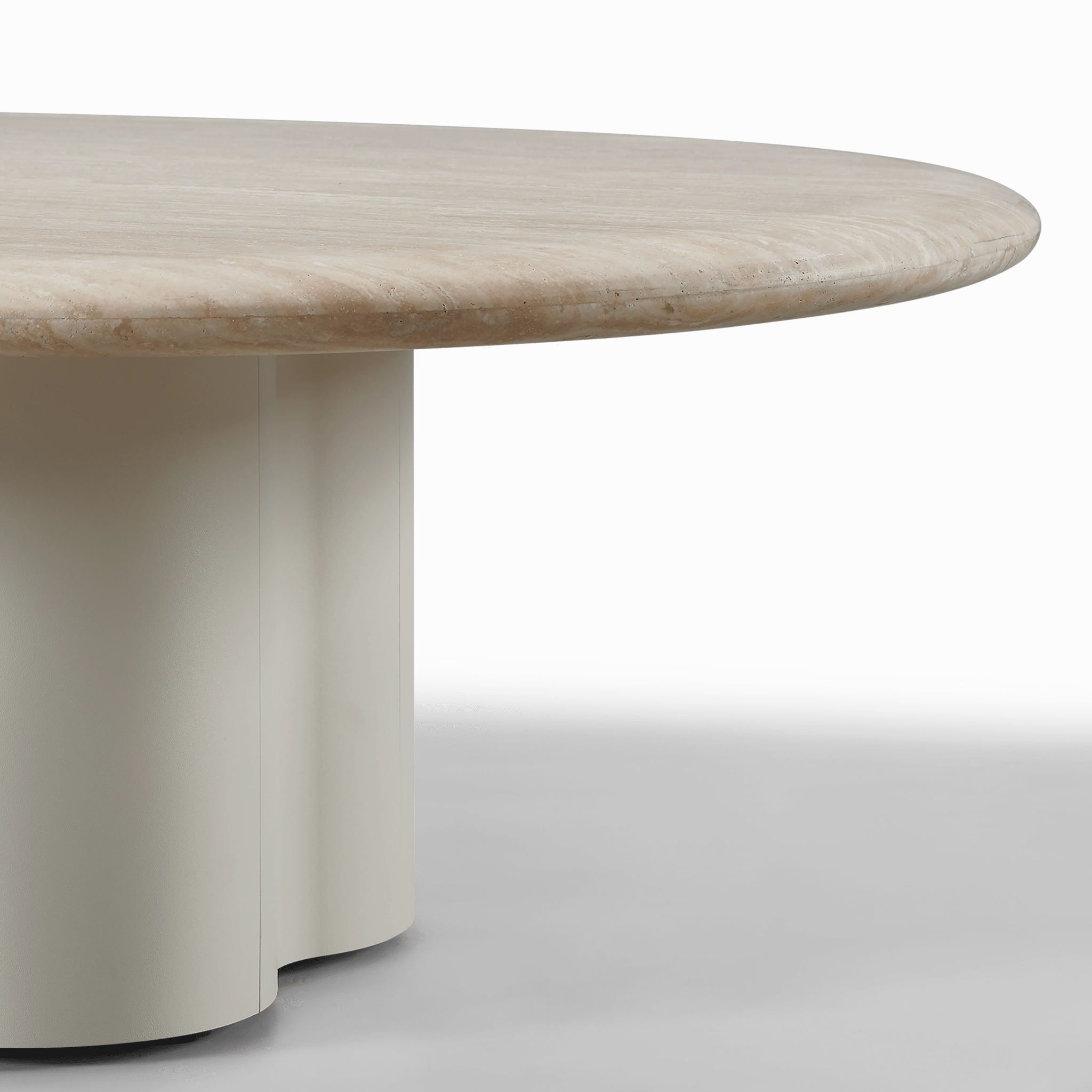 Porto Aluminum Pill Coffee Table 64"