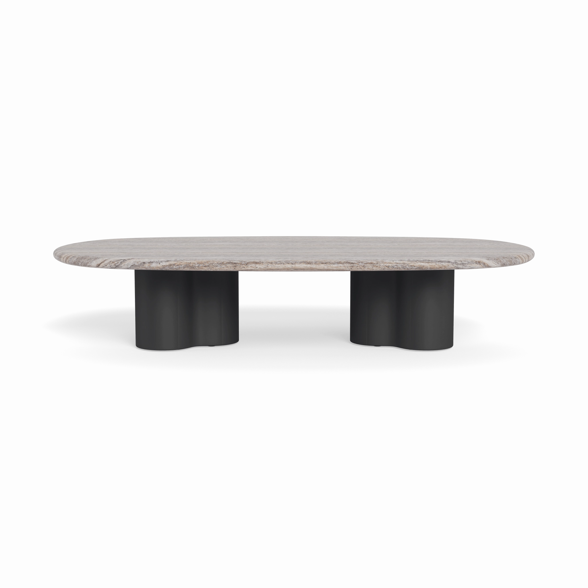 Porto Aluminum Pill Coffee Table 64"