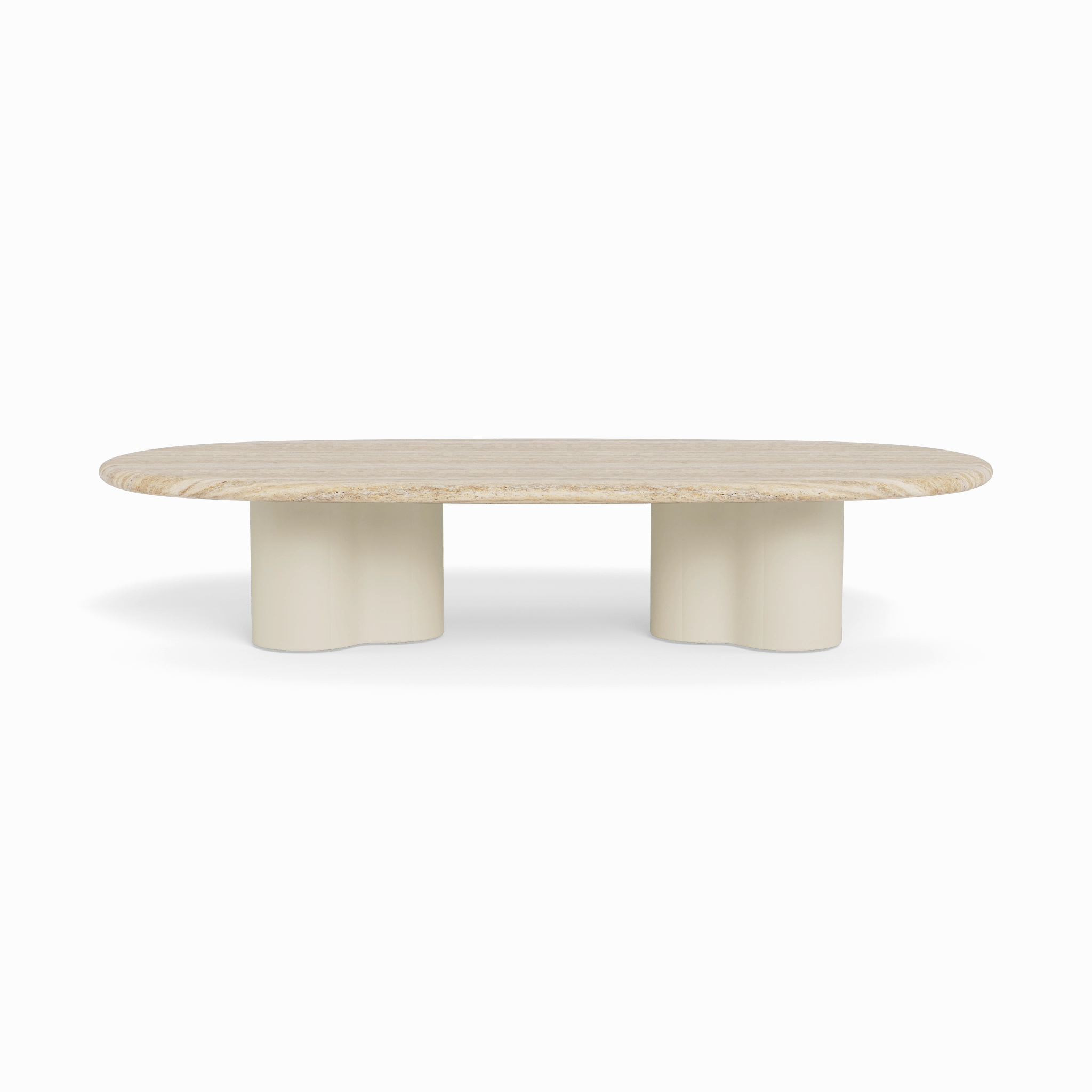 Porto Aluminum Pill Coffee Table 64"