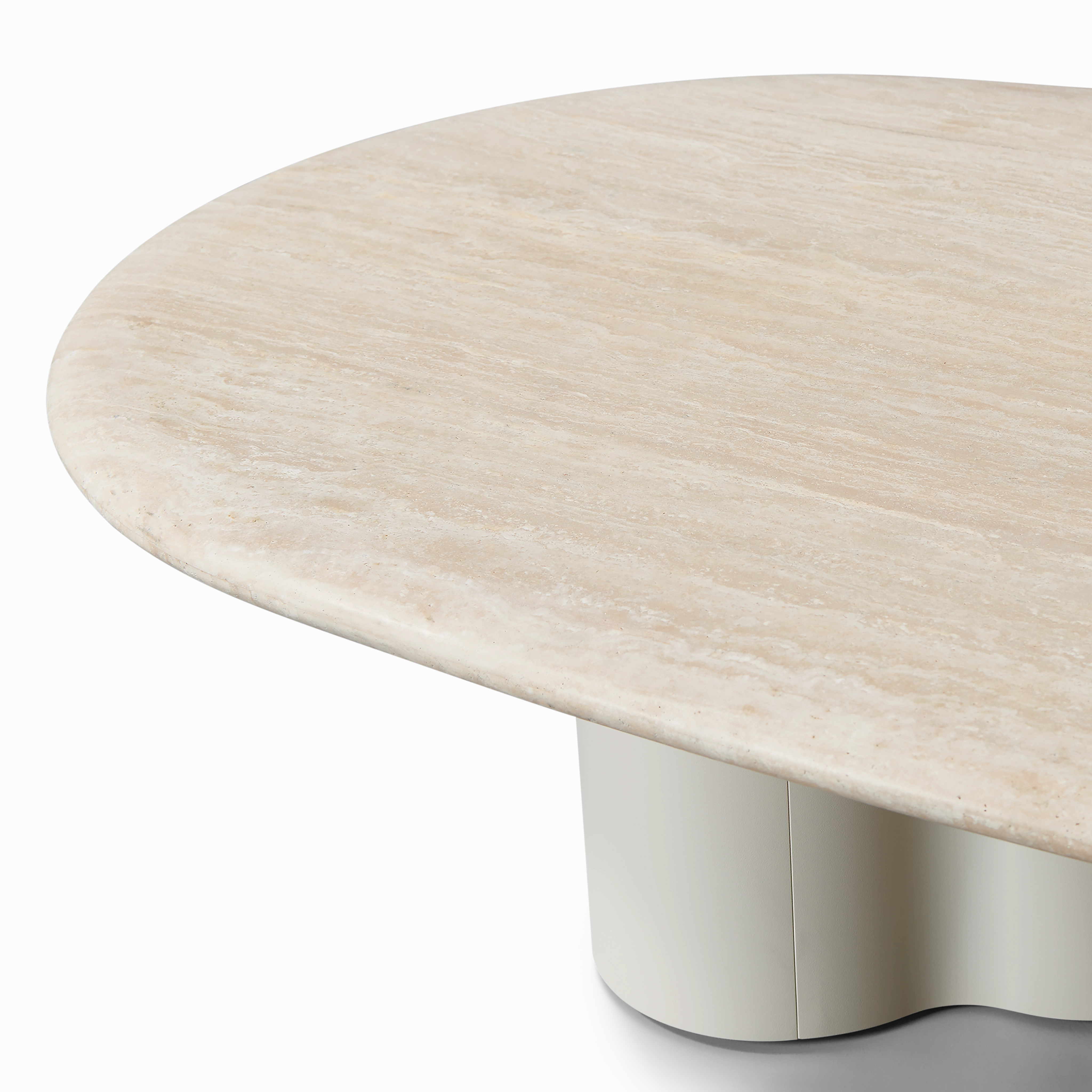 Porto Aluminum Pill Coffee Table 64"