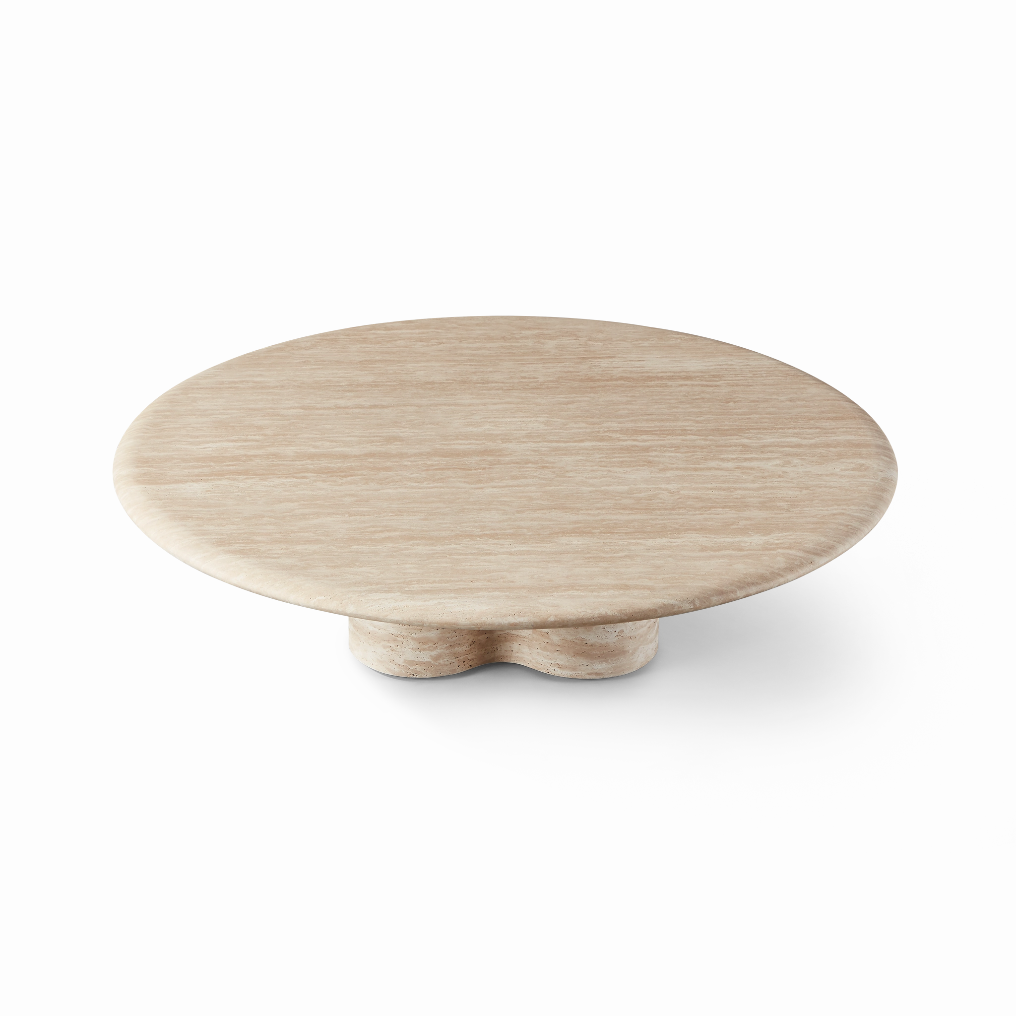 Porto Travertine Round Coffee Table