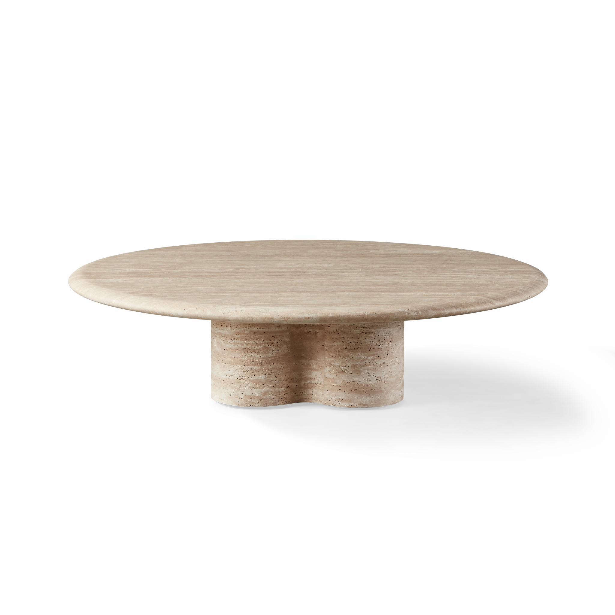 Porto Travertine Round Coffee Table