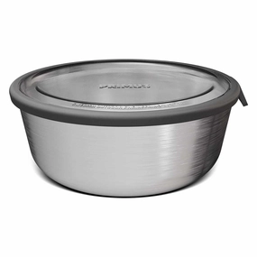 Prepping Bowl with Lid | Stainless Steel heavy-duty garden utility cart with handle