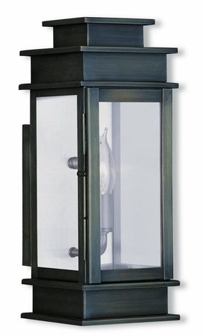Princeton One Light Outdoor Wall Lantern Vintage Pewter w/ Polished Chrome Stainless SteelOutdoor wall sconces with motion sensor