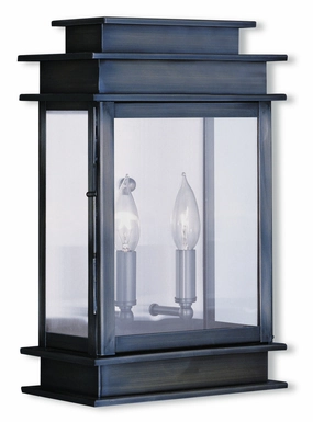 Princeton Two Light Outdoor Wall Lantern Vintage Pewter w/ Polished Chrome Stainless SteelOutdoor wall sconces with motion sensor