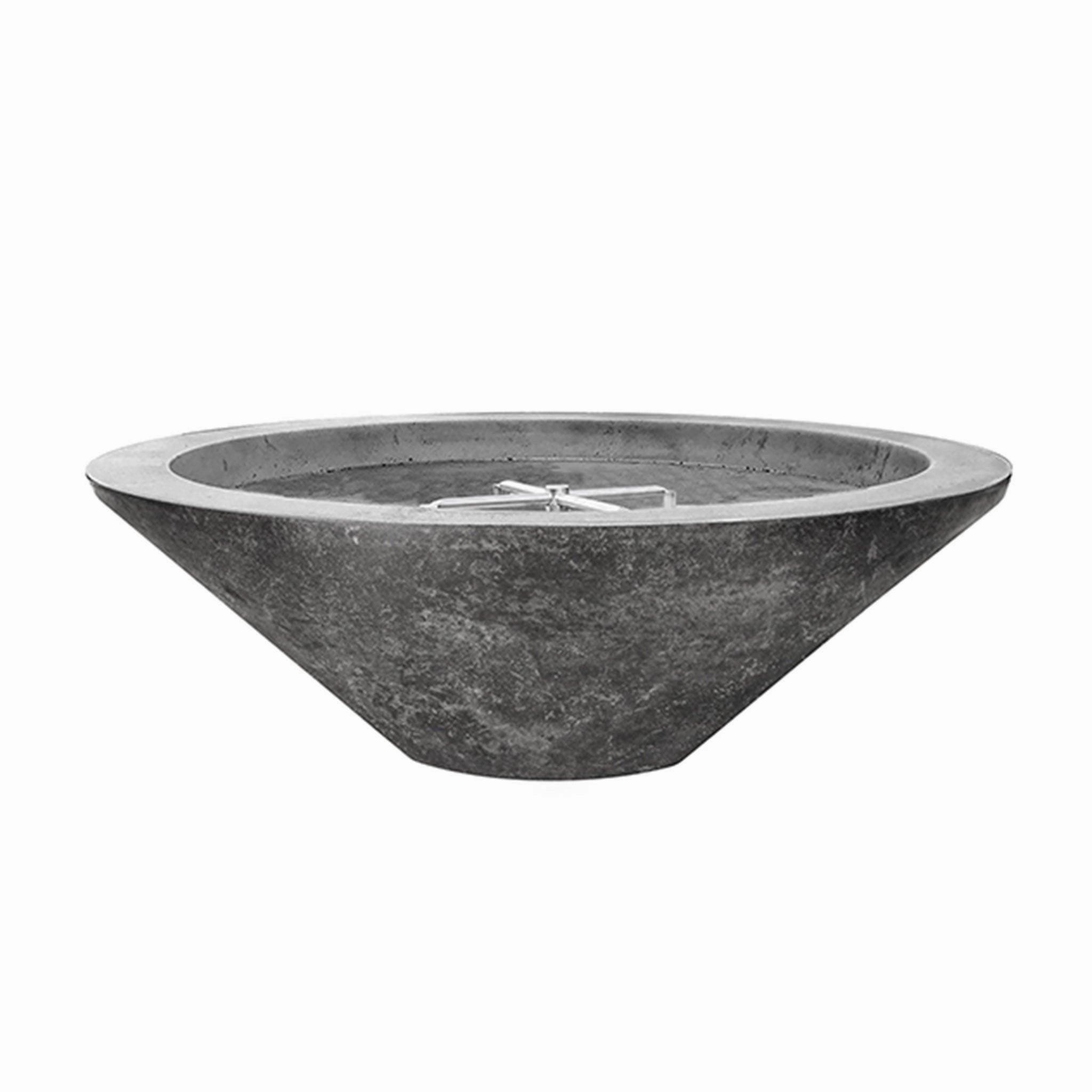 Prism Hardscapes - Embarcadero Round Concrete Fire Bowlportable outdoor fire pit with lid