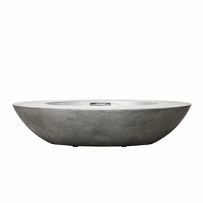 Prism Hardscapes - Ovale 79" Round Concrete Fire Bowlportable outdoor fire pit with lid