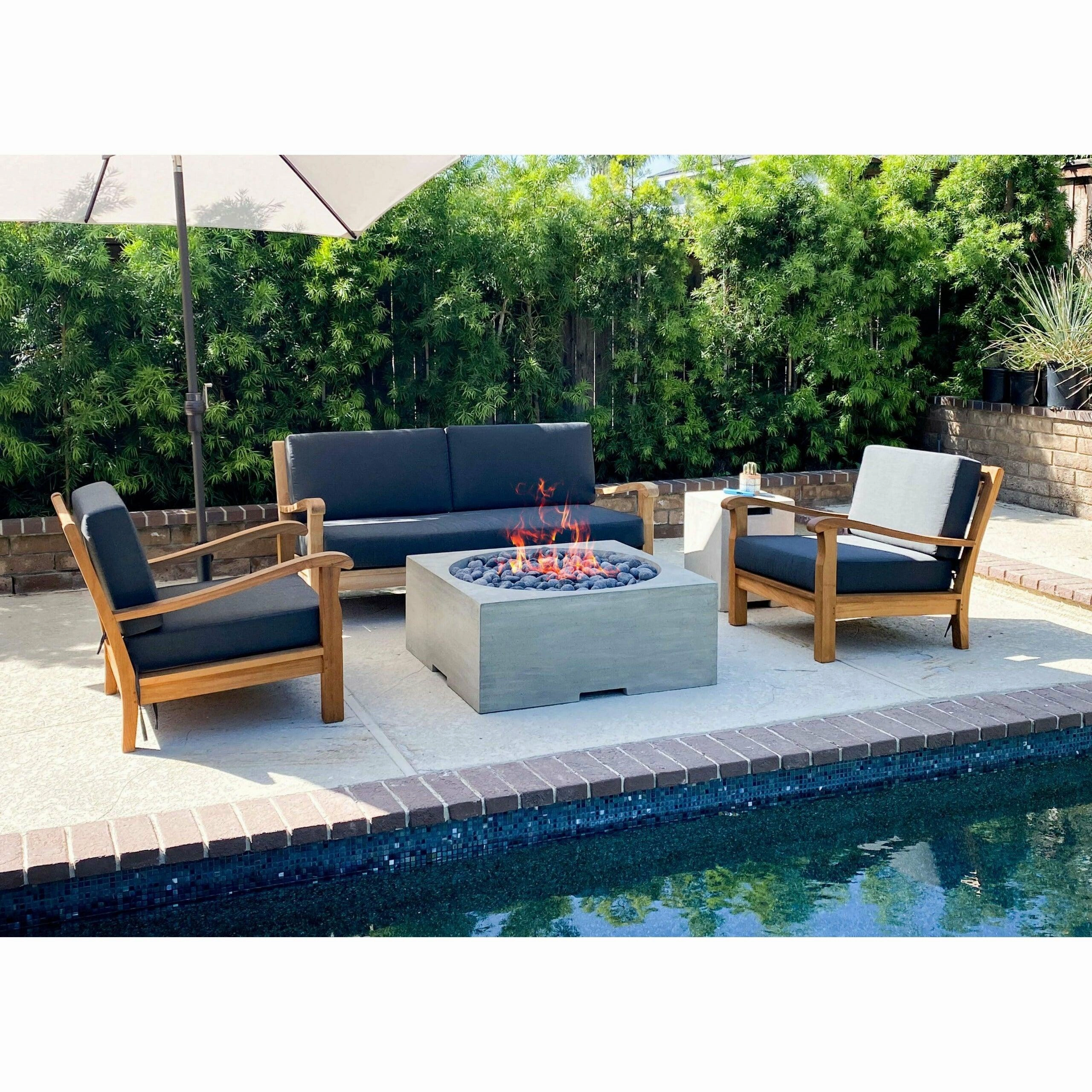 Prism Hardscapes - Piazza Square Concrete Fire Table