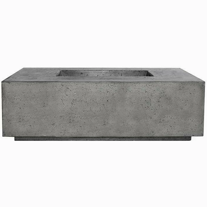 Prism Hardscapes - Porto Series 58 Rectangular Concrete Fire Table w/ Hidden Propane Storage