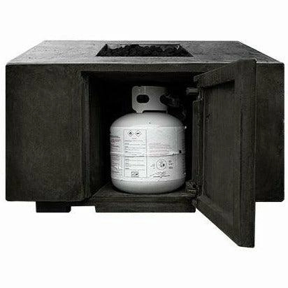 Prism Hardscapes - Porto Series 58 Rectangular Concrete Fire Table w/ Hidden Propane Storage