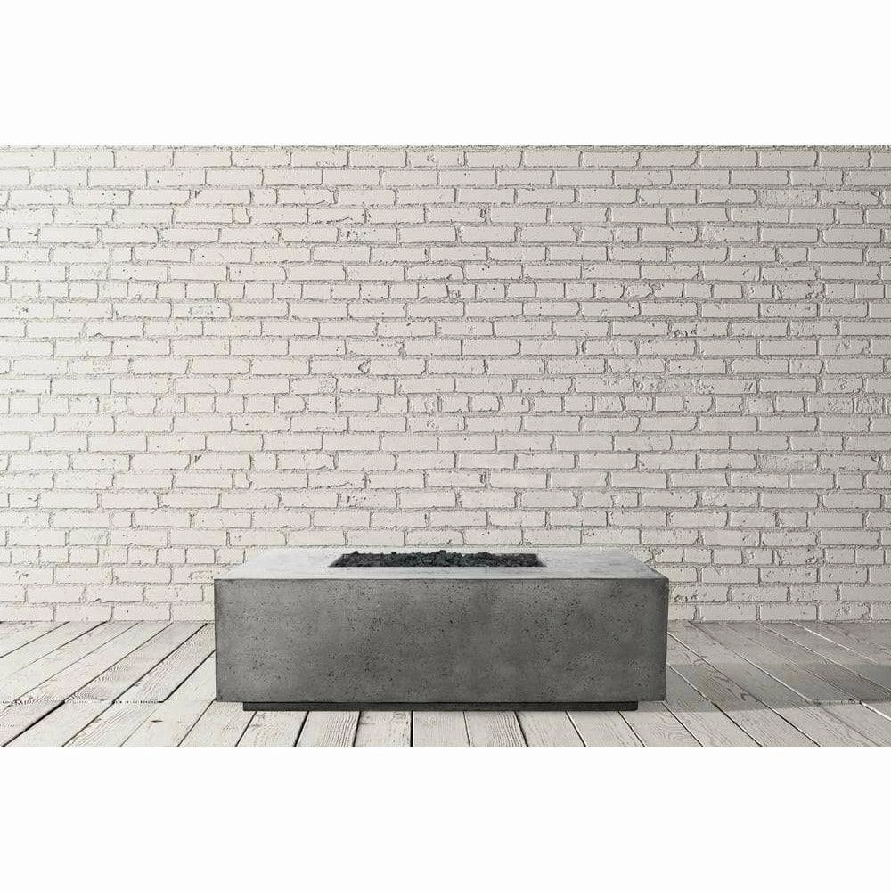 Prism Hardscapes - Porto Series 68 Rectangular Concrete Fire Table w/ Hidden Propane Storage