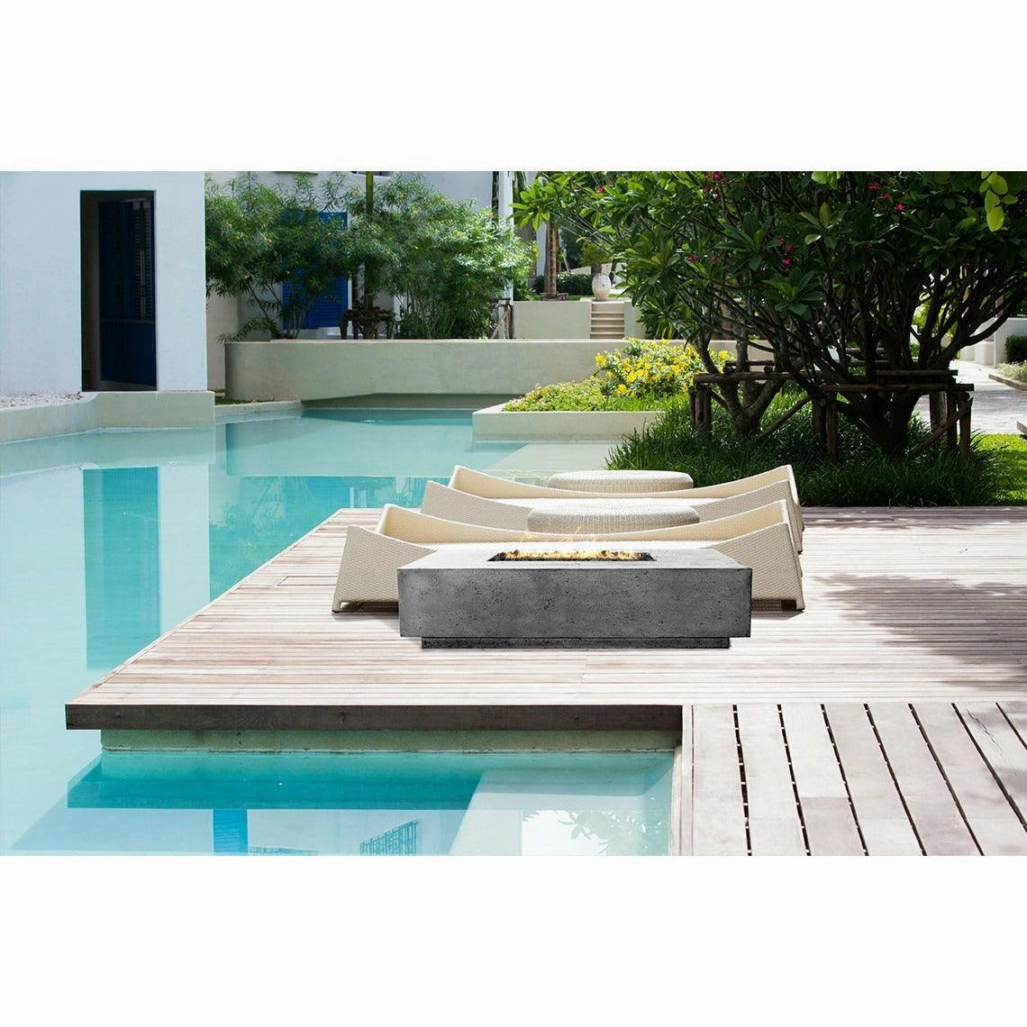 Prism Hardscapes - Tavola Series 4 Rectangular Concrete Fire Pit Table