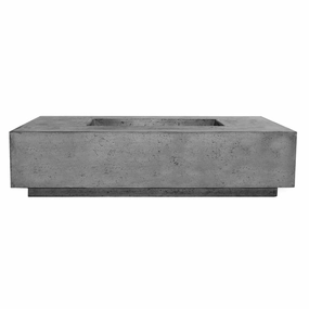 Prism Hardscapes - Tavola Series 4 Rectangular Concrete Fire Pit Tableportable outdoor fire pit with lid