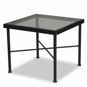 Provence Glass Top End Tableoutdoor coffee table for patio or lounge