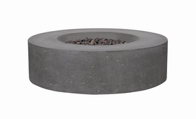 PyroMania Fire - Genesis Round Concrete Fire Pit Tableportable outdoor fire pit with lid