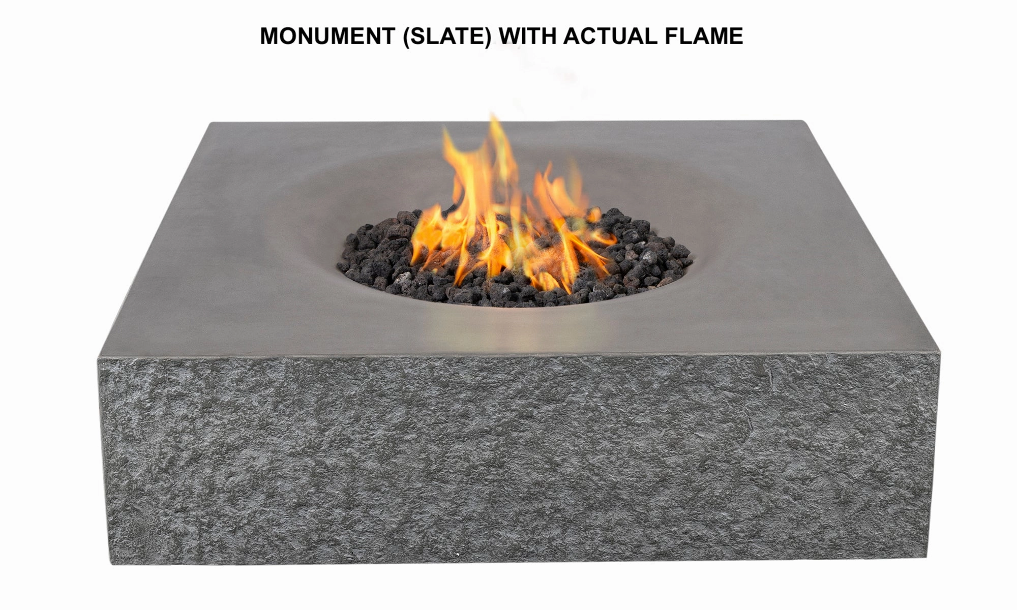 PyroMania Fire - Monument Square Concrete Fire Pit Table